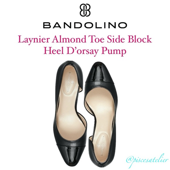 Bandolino Laynier Almond Toe Side Block Heel D’orsay Pump in Black-Multi - Picture 5 of 14